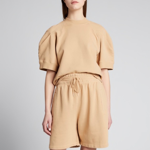 Agolde camel colored sweatshirt top - Picture 1 of 6